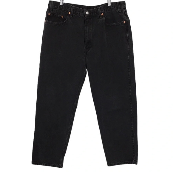Levis 550 Jeans Mens 40x30 Black‎ Denim Relaxed Fit 100% Cotton Vintage 1999